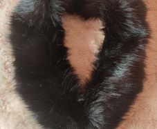 Black faux fur collar Perfect condition Postage included