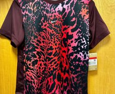 Brand new with tags Nike multi coloured leopard print football T-shirt