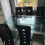 Modern Glass Dining Table + 6 Chairs Image 2