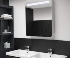 LED Bathroom Mirror Cabinet 68x9x80 cm
