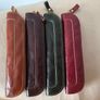 Leather pen case - 20cm long - holds 3 pens - brand new Image 2
