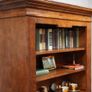 Rustic Solid Oak Bookcase Bureau Image 2