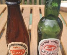Pair of Vintage Cherry's Ale Bottles