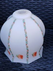Pretty Vintage Milk Glass Lampshade