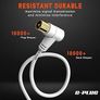 1m TV Aerial Cable with Right Angle Plug Adapter - Coaxial Satellite Cable, TV Antenna AV Lead Male to Male, RF Connector Coax Extension Gold for FreeView Image 5