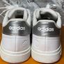 Adidas Grand Court Lifestyle Tennis Ladies Trainers White/Silver Stripes UK5 EUR38 Image 9