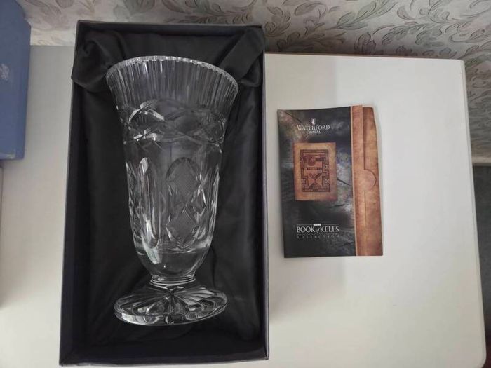Waterford Crystal Book of Kells Vase