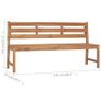 Garden Bench 170 cm Solid Teak Wood Image 6