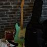 Harley Benton Vintage VT series seafoam colour bass and amp Image 2