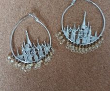 925 silver vintage hoop earrings