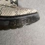 D.Franklin Snake Print Combat Boots / Chunky Platform Lace-Up Size 40 Image 4