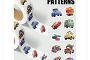 500Pcs/Roll Disney Cars Cartoon Stickers Lightning McQueen Decals Graffiti Skateboard Phone Stickers Kids Decorations Labels