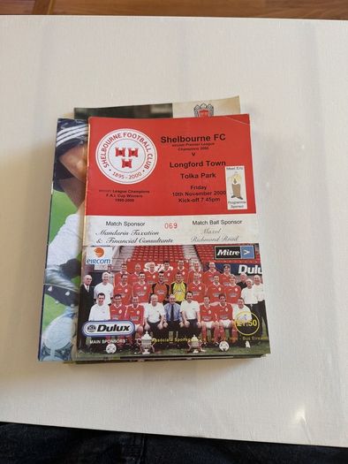 Shelbourne F.C. Football Programmes. Bundle. 24. Late 1990s Early 2000s.