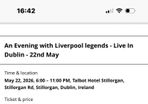 tickets Liverpool legends silver tickets