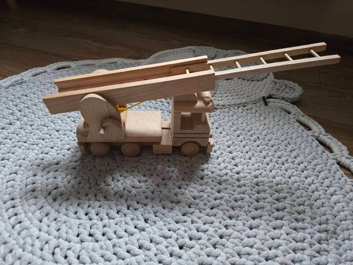 wooden fire truck