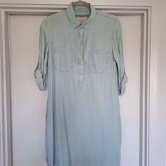 Light blue shirt dress. Size UK10