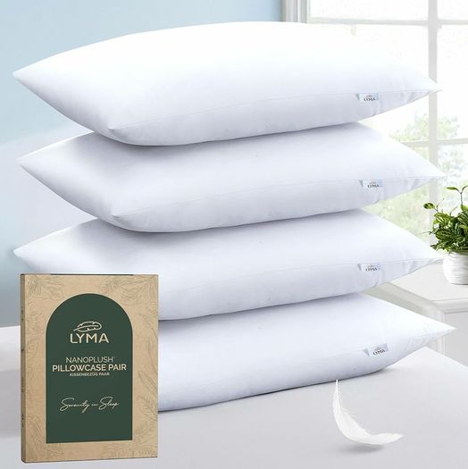 Pillow Cases Pack of 2 & 4,Ultra Soft Breathable Housewife & Oxford Cover, OEKO-TEX Certified,Nanoplush Double Brushed Quick Dry Pillowcases, Envelope Closure Wrinkle Fade Resistant,50x75 CM