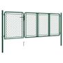 Garden Gate Steel 75x350 cm Green Image 2