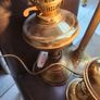vintage brass table lamps ..electric x3 Image 2