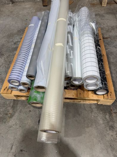 Rolls of Frosted and Patterned Window Films - over 1000 Meters