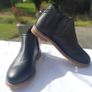 New Tags Fab Black Chelsea Zip Ankle Boots Girl/Boy Image 6