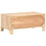 Coffee Table 90x50x40 cm Solid Mango Wood and Natural Cane Image 3