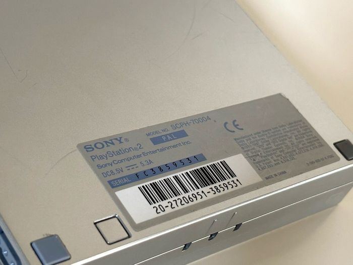 Original Sony PlayStation 2 Slimline Console in Satin Silver Boxed and Beautiful