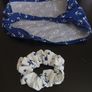 2 Items Handmade Set: Bandana + Scrunchie Image 2