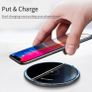 Essager 10W Qi Induction Fast Wireless Charging Pad - Black Image 7