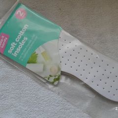 Keep It Handy Cut to Size Non-Slip Shoe Cotton Insoles - Pack of 2 Pairs