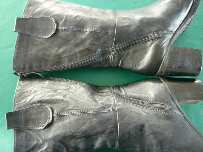 Manas Designer Black Leather boots. Soft All Leather High heel Italian. Uk 6.5 Eu 40. Excellent condition.