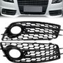 NEW Honeycomb Front Fog Light Grille Covers For AUDI A4 B8 S-Line S4 2008-2012 Image 2