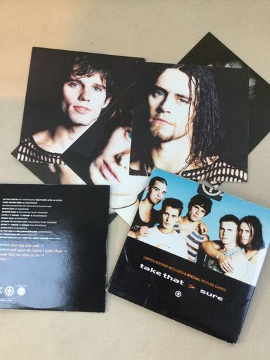 Take That Sure CD single [CARDBOARD SLEEVE - 5 special pictures)