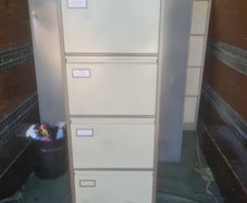 roneo 4 drawer metal filing cabinet