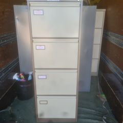 roneo 4 drawer metal filing cabinet