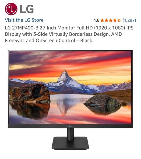 LG Full HD 27" Monitor
