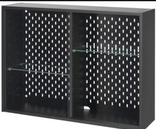 2 x IKEA Wall Cabinets with SKADIS Pegboard Back - Excellent Condition