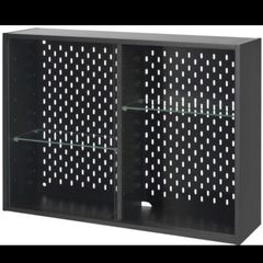 2 x IKEA Wall Cabinets with SKADIS Pegboard Back - Excellent Condition