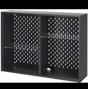 2 x IKEA Wall Cabinets with SKADIS Pegboard Back - Excellent Condition