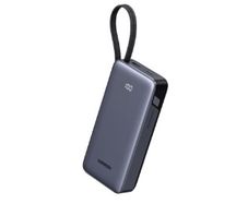 UGREEN USB C, 45W, 20000mah, Nexode Power Bank with Built-in Cable, Fast Charging 3-Way Output Portable Charger