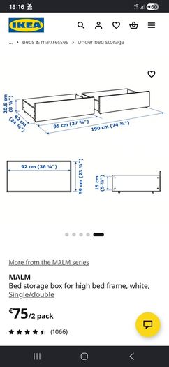 ikea malm under bed drawers