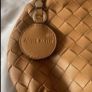 shoulder tan weave leather bag Annie Klien brand Image 6