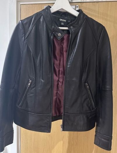 New DKNY Leather Jacket