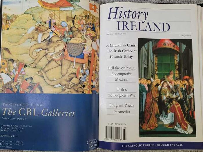 History Ireland Magazine 12 Issues 1999 to 2001 with Official Binder