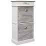 Shoe Cabinet Grey 50x28x98 cm Paulownia Wood Image 5
