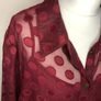 Wallis wine chiffon blouse & cami top (size 28) Image 2