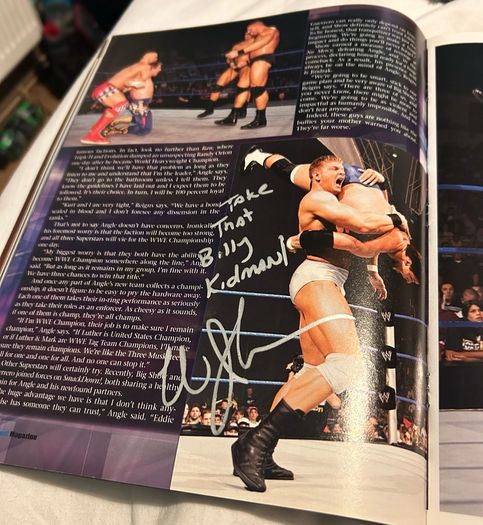 Wrestling autographs