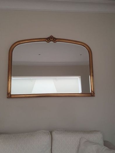 Large Decorative Gold Framed Wall Mirror - 128cm x 96cm