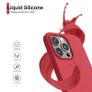 Liquid Silicone Shockproof Case For iPhone 13 Pro Luxury Soft Phone Cover Red New - FHT5IP13PLK Image 6