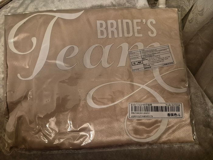 Team bride dressing gowns